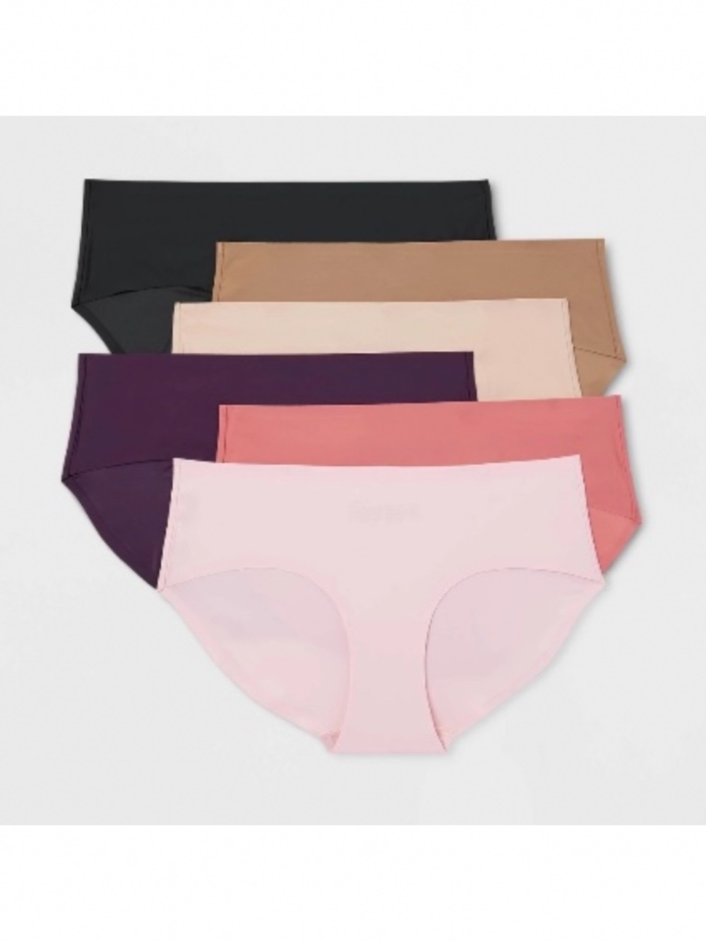 Women’s 6pk Bonded Microfiber Hipster Underwear -Auden Assorted Color M: Midrise